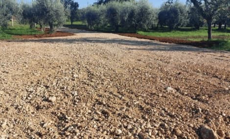 Movimento terra strada